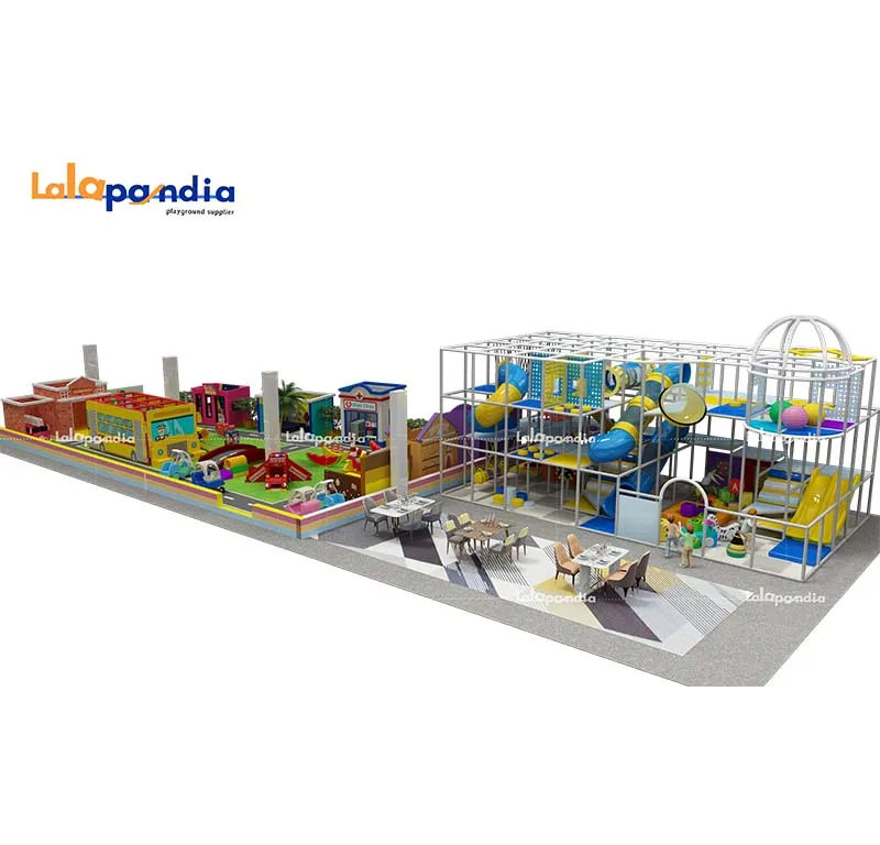 Role playing house combine with indoor playground for Family Entertainment Centers 2025 